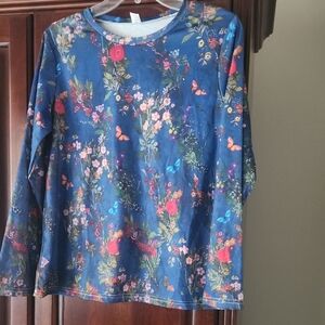 Floral Long Sleeve Kids Shirt